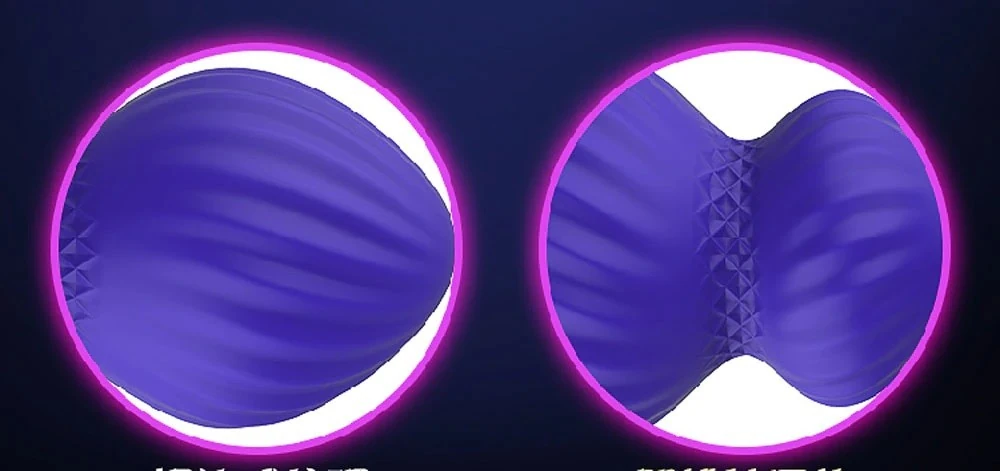 Leten 7 Farklı Titreşimli Su Geçirmez Boğumlu Mavi Anal Plug