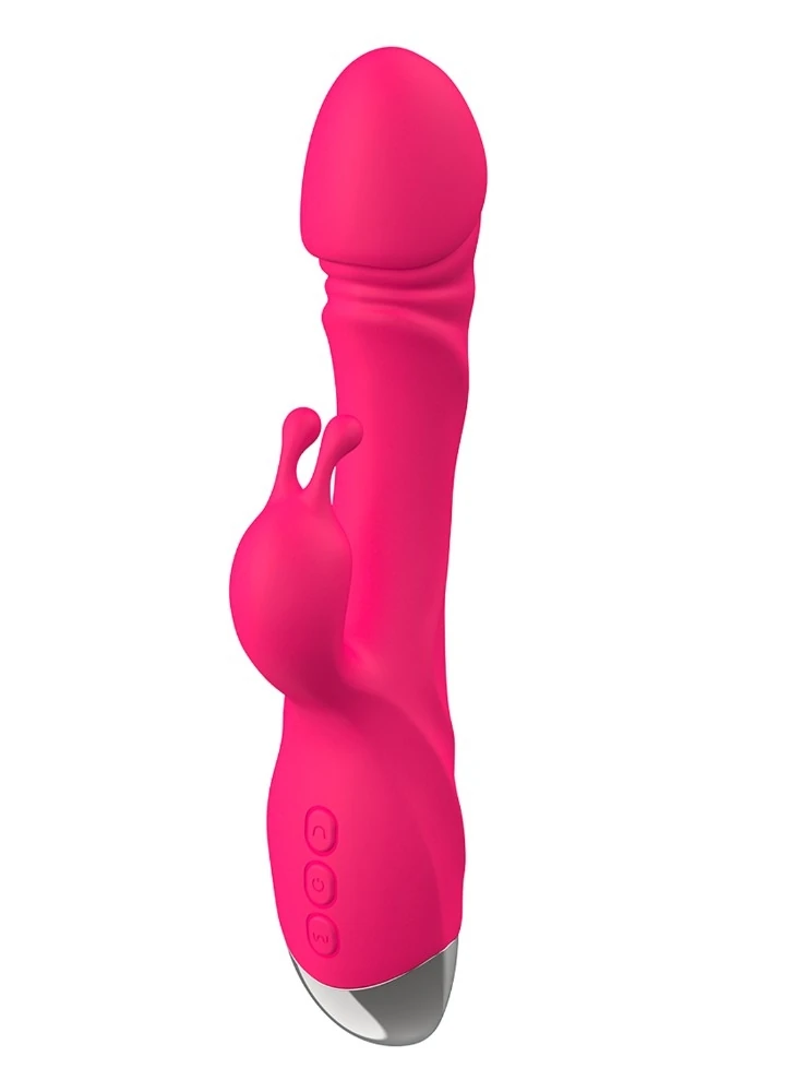 G Bölgesi ve Klitoris Özel 10 Modlu Titreşimli Şarjlı Su Geçirmez Pembe Vibratör