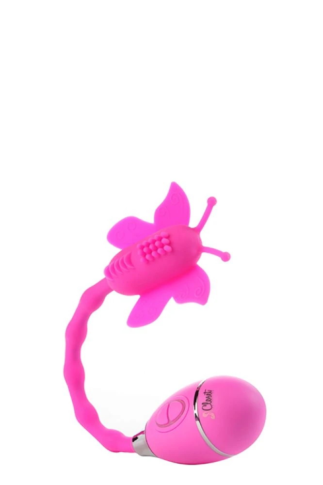 The Celine Kelebekli Uyarıcılı Pembe Vibratör Made İn U.S.A