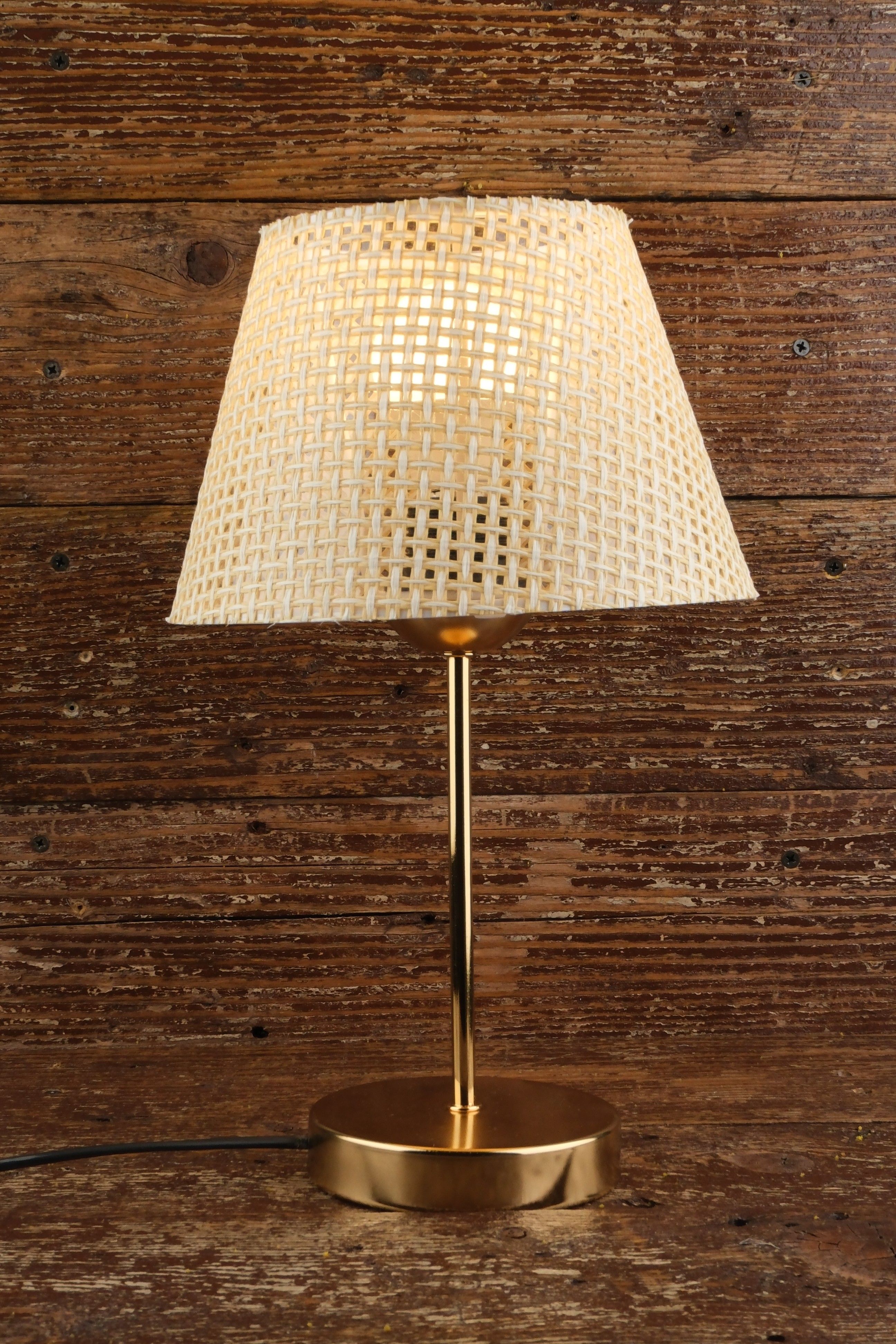 Küçük Gece Lambası Abajur Krem 37cm x 19 cm SM-E-0017