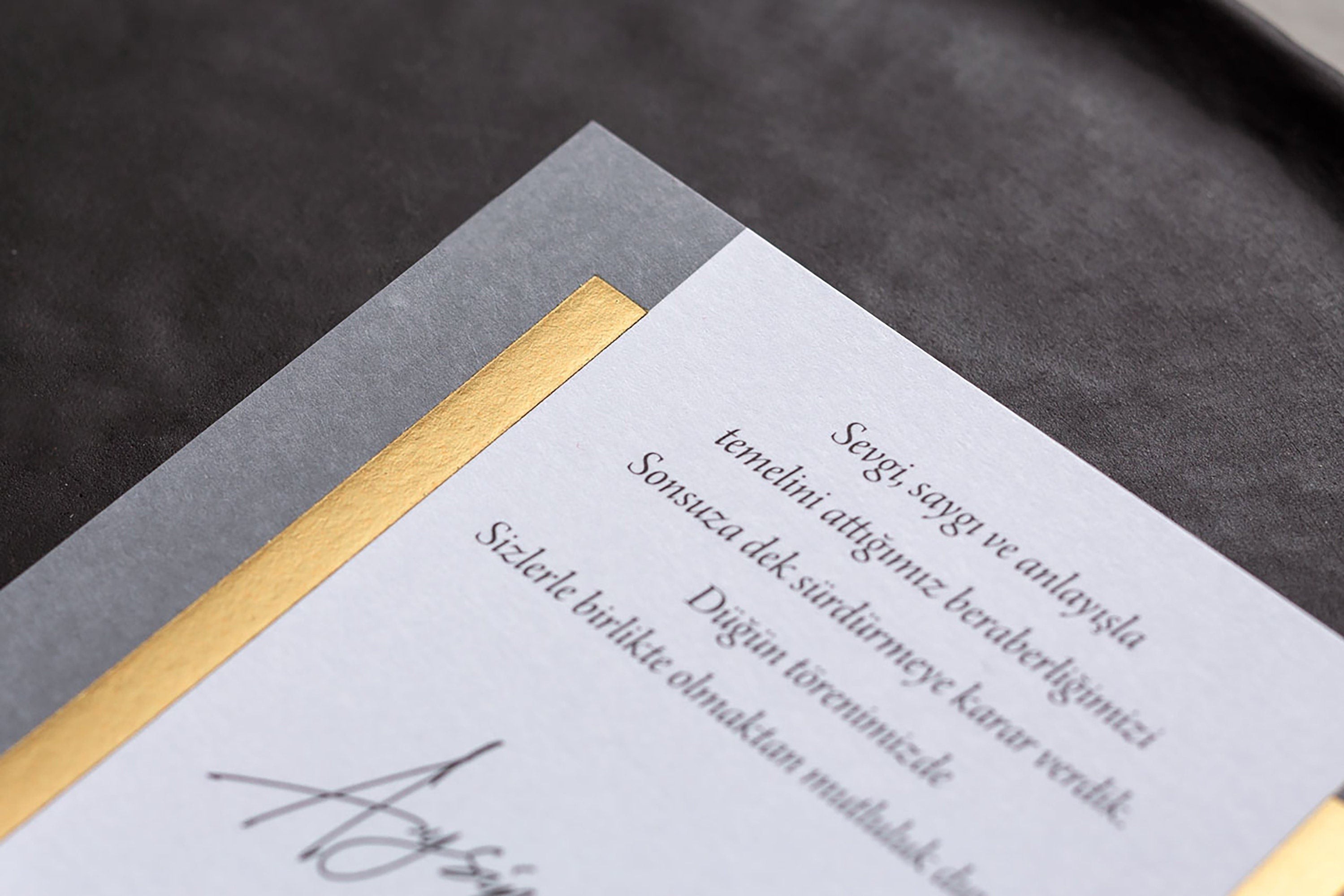 Wedding Invitation Gold, Grey Wedding Invitation, Gold Foil Wedding Invitation, Formal Wedding Invitation, Grey Invitation, Real Foil