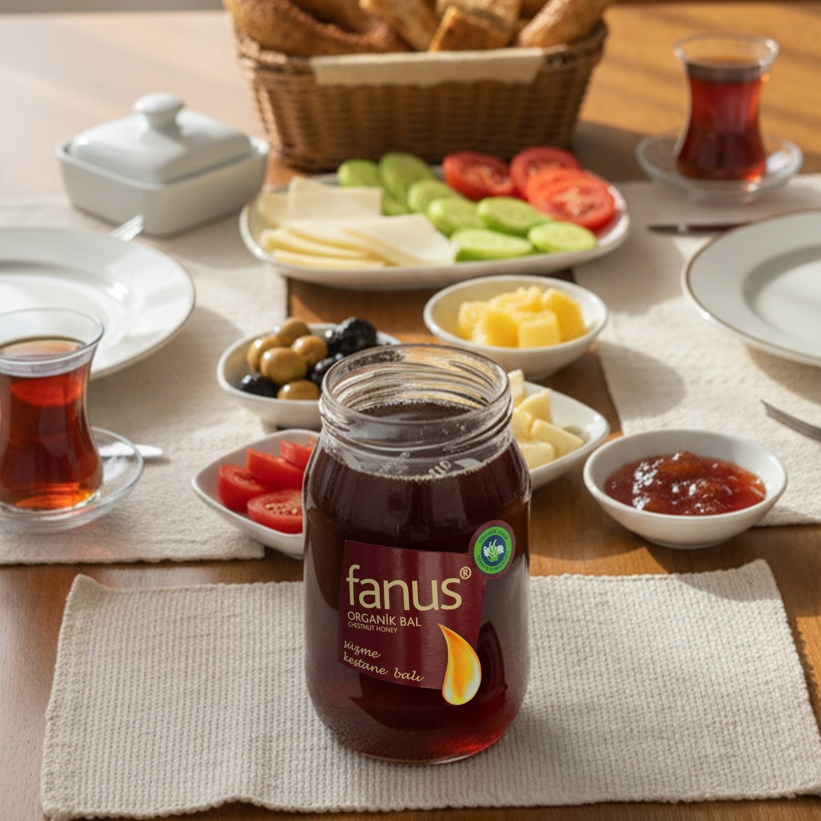 Fanus Organik Kestane Balı 460g