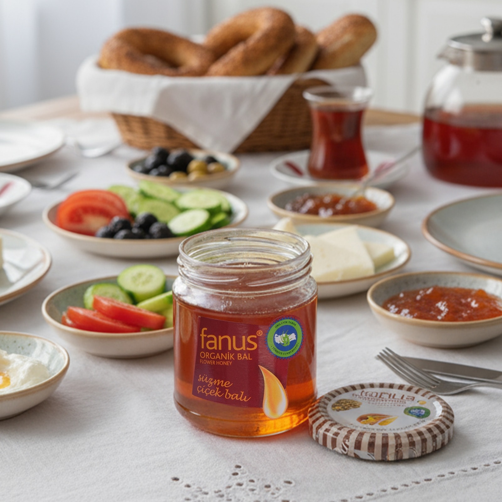 Fanus Organik Çiçek Balı 225g