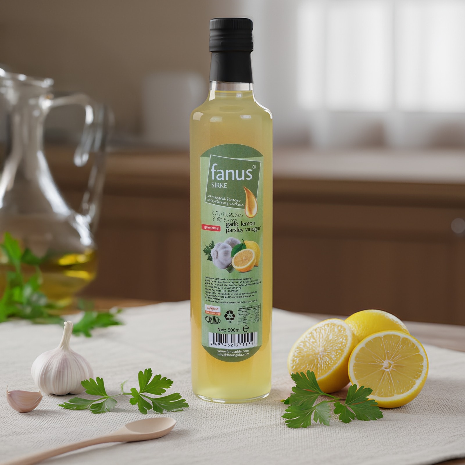 Limonlu Sarımsaklı Maydanoz Sirke 500g
