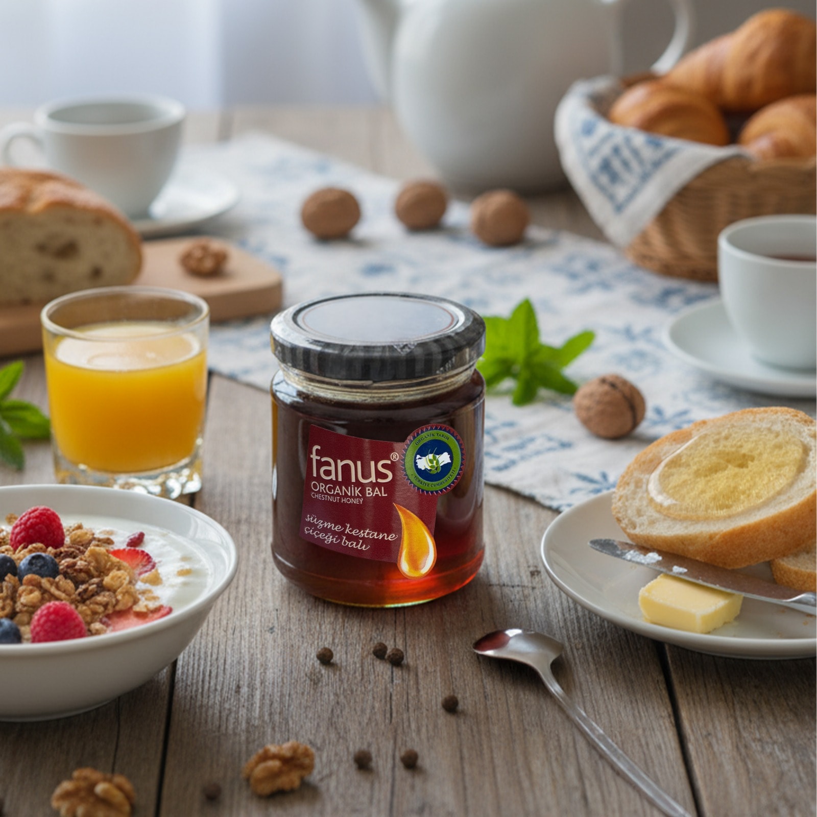 Fanus Organik Kestane Balı 225g