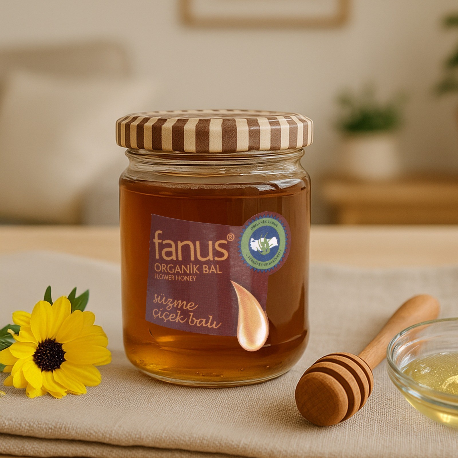 Fanus Organik Çiçek Balı 225g