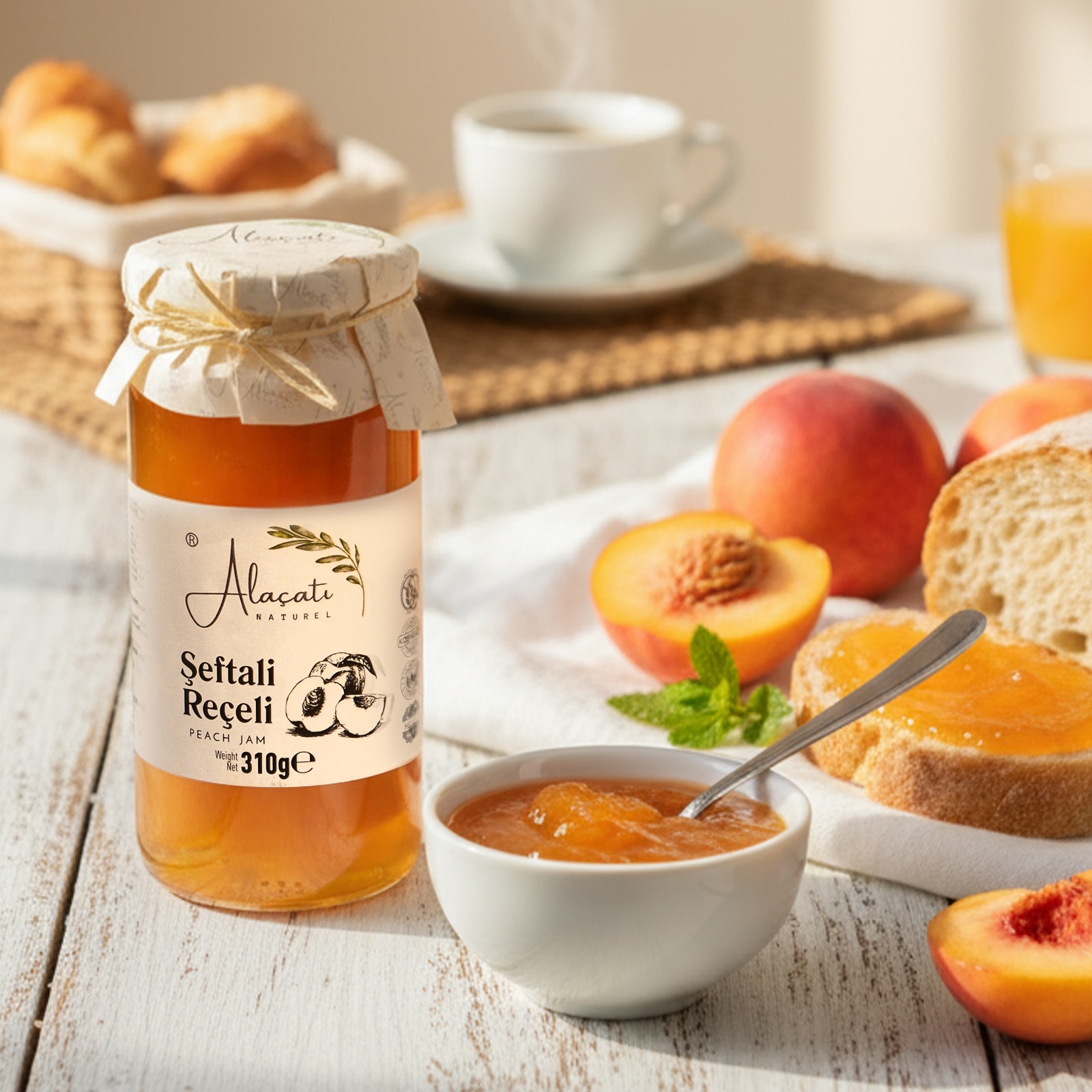 Alaçatı Şeftali Reçeli 310g