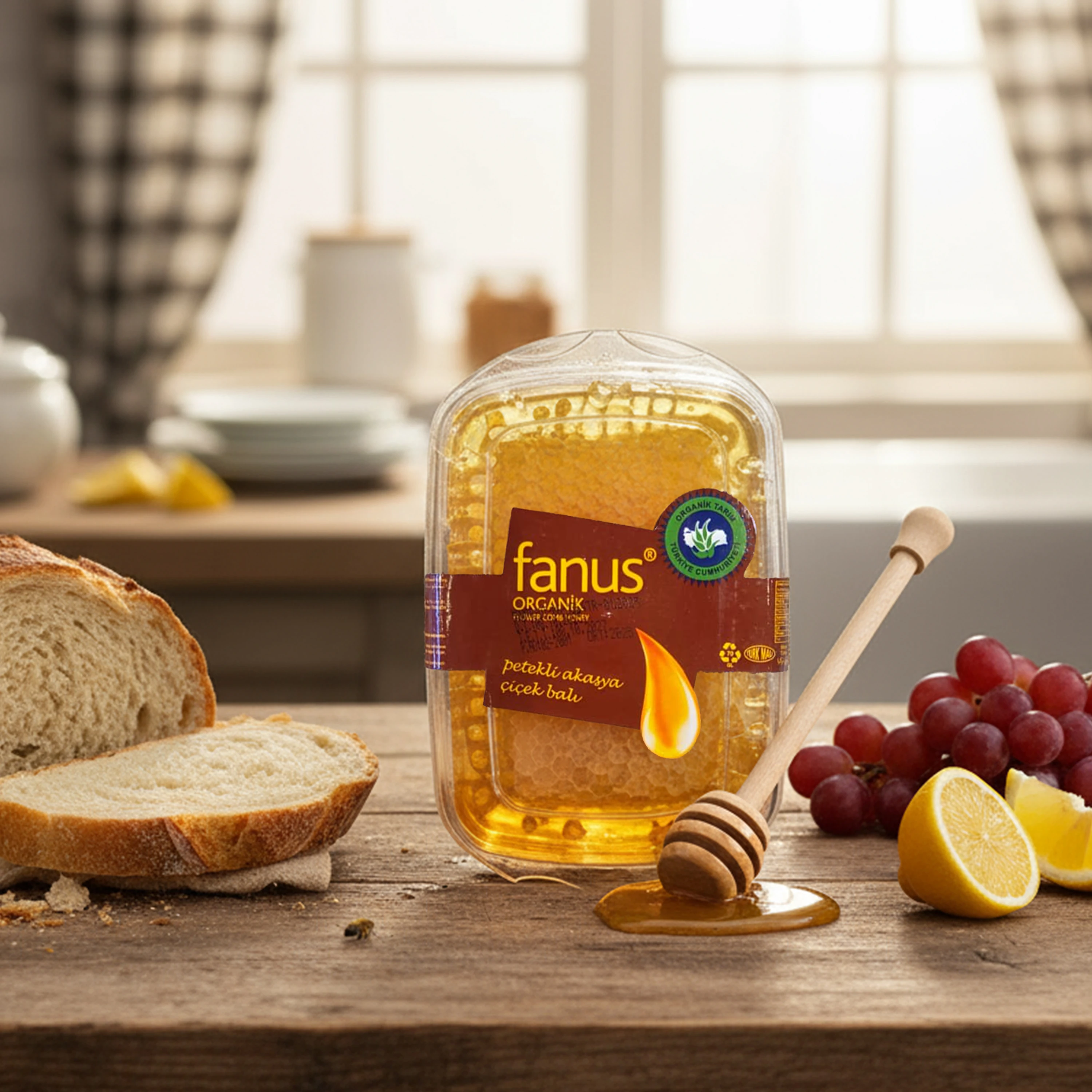 Organik Petekli Çiçek Balı 220 Gr