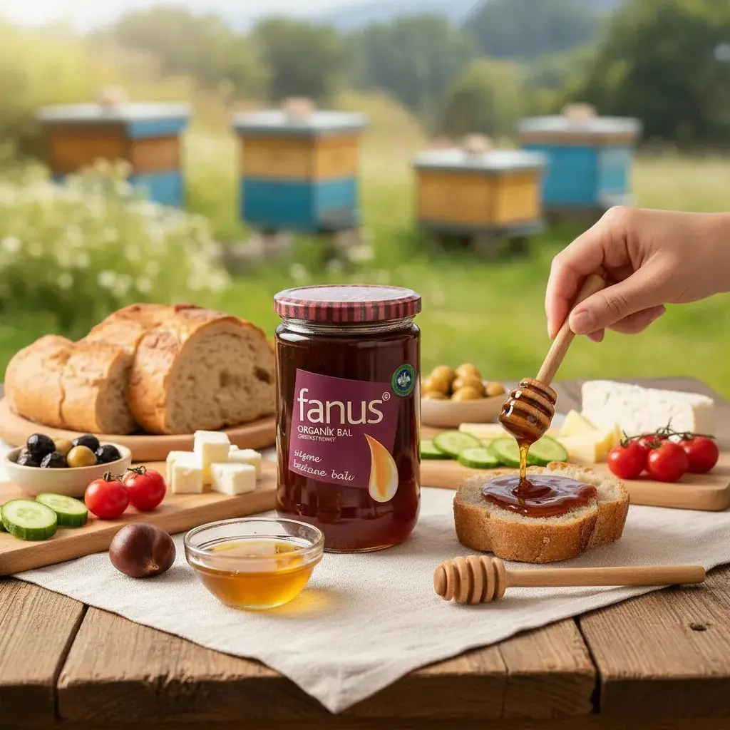 Fanus Organik Kestane Balı 850g - 3