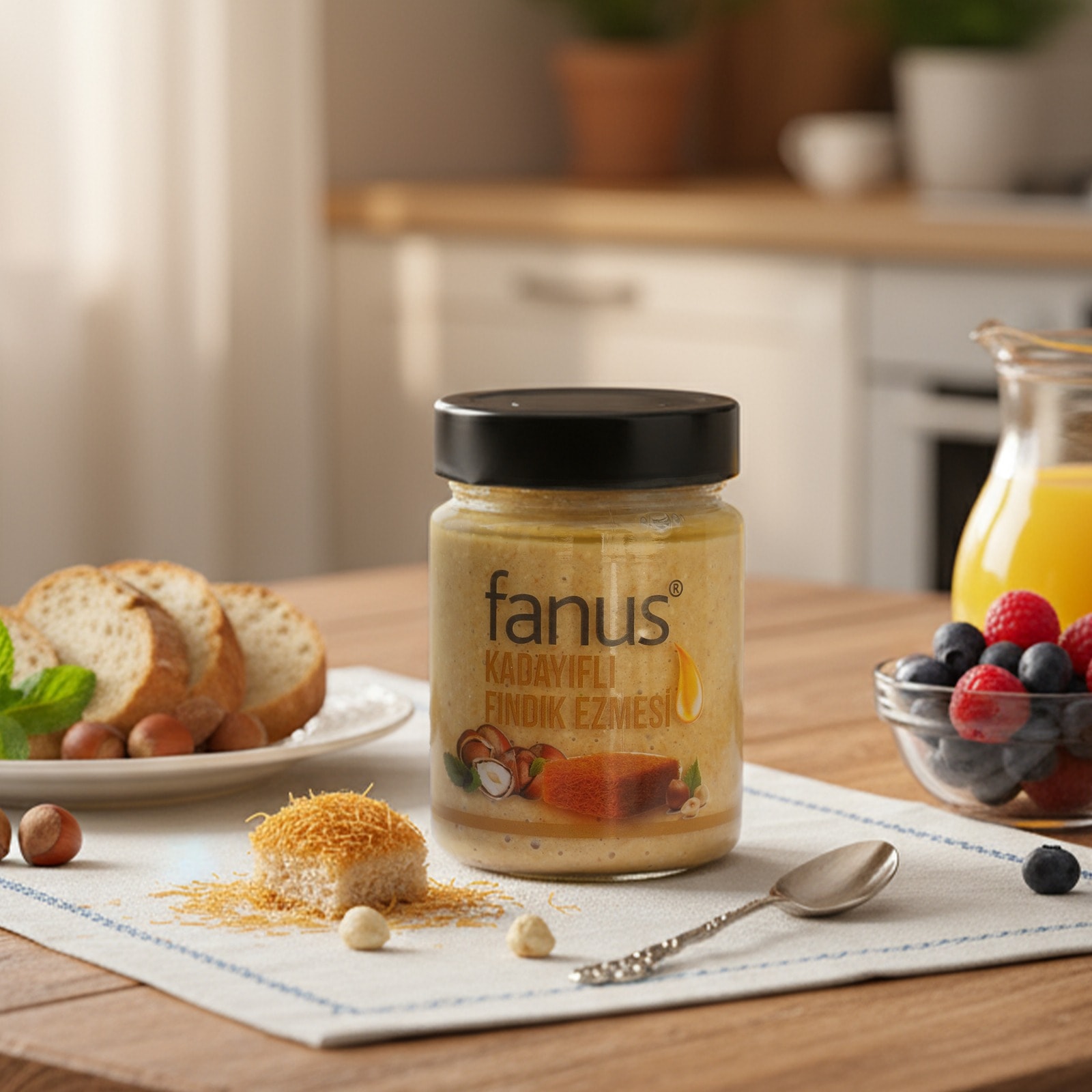 Fanus Kadayıflı Fındık Ezmesi