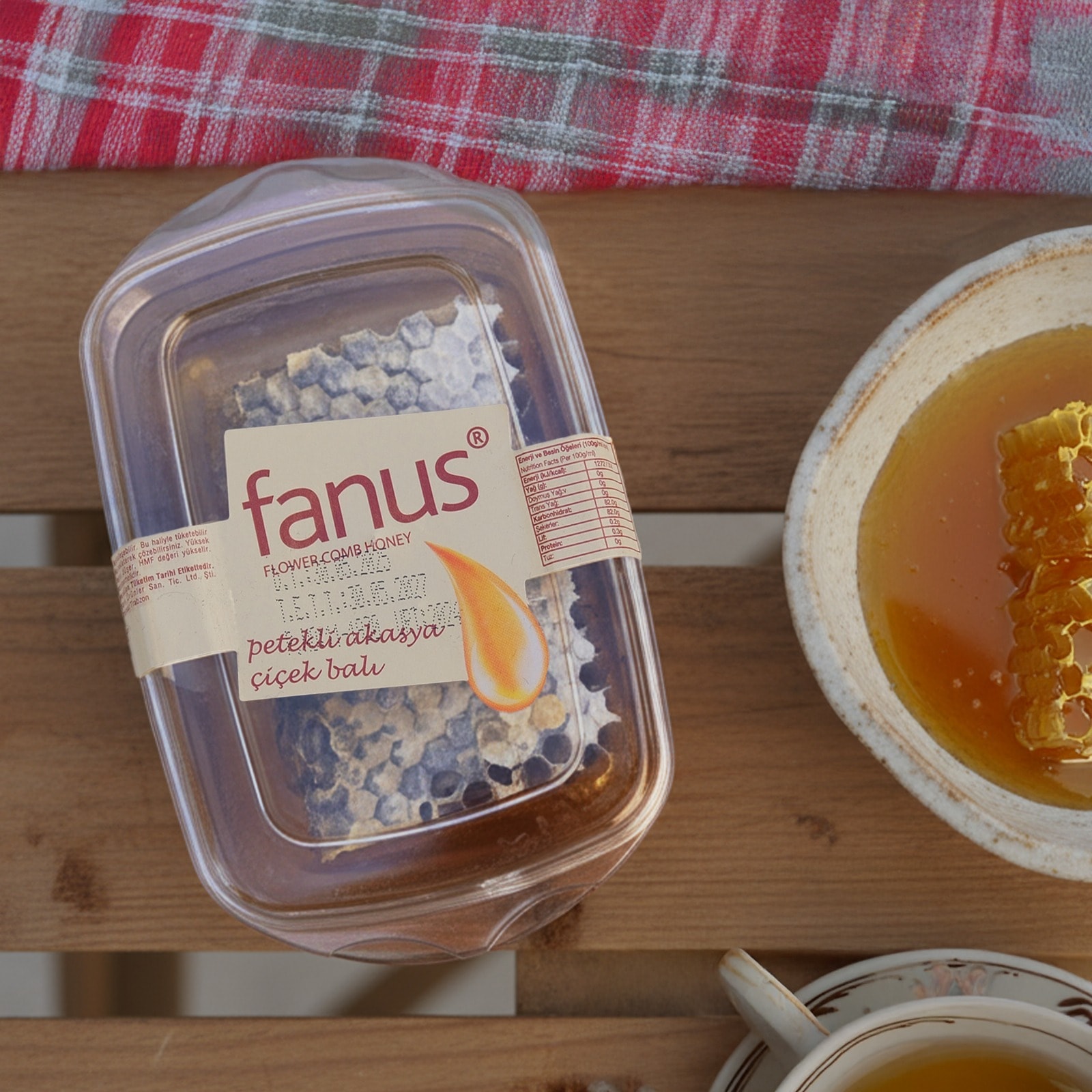 Fanus Petekli Çiçek Balı 220g