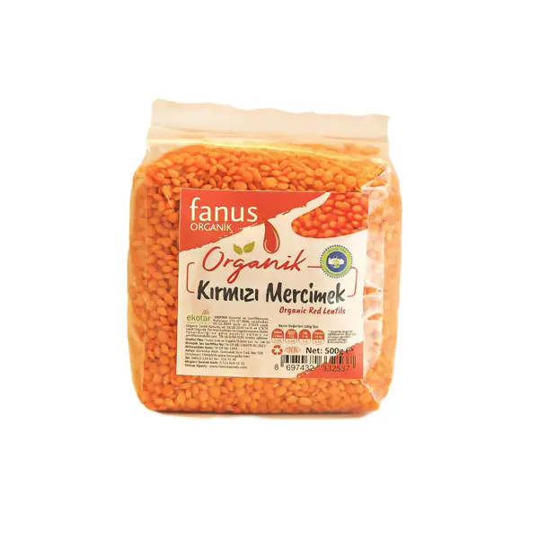 Organik Kırmızı Mercimek 500g