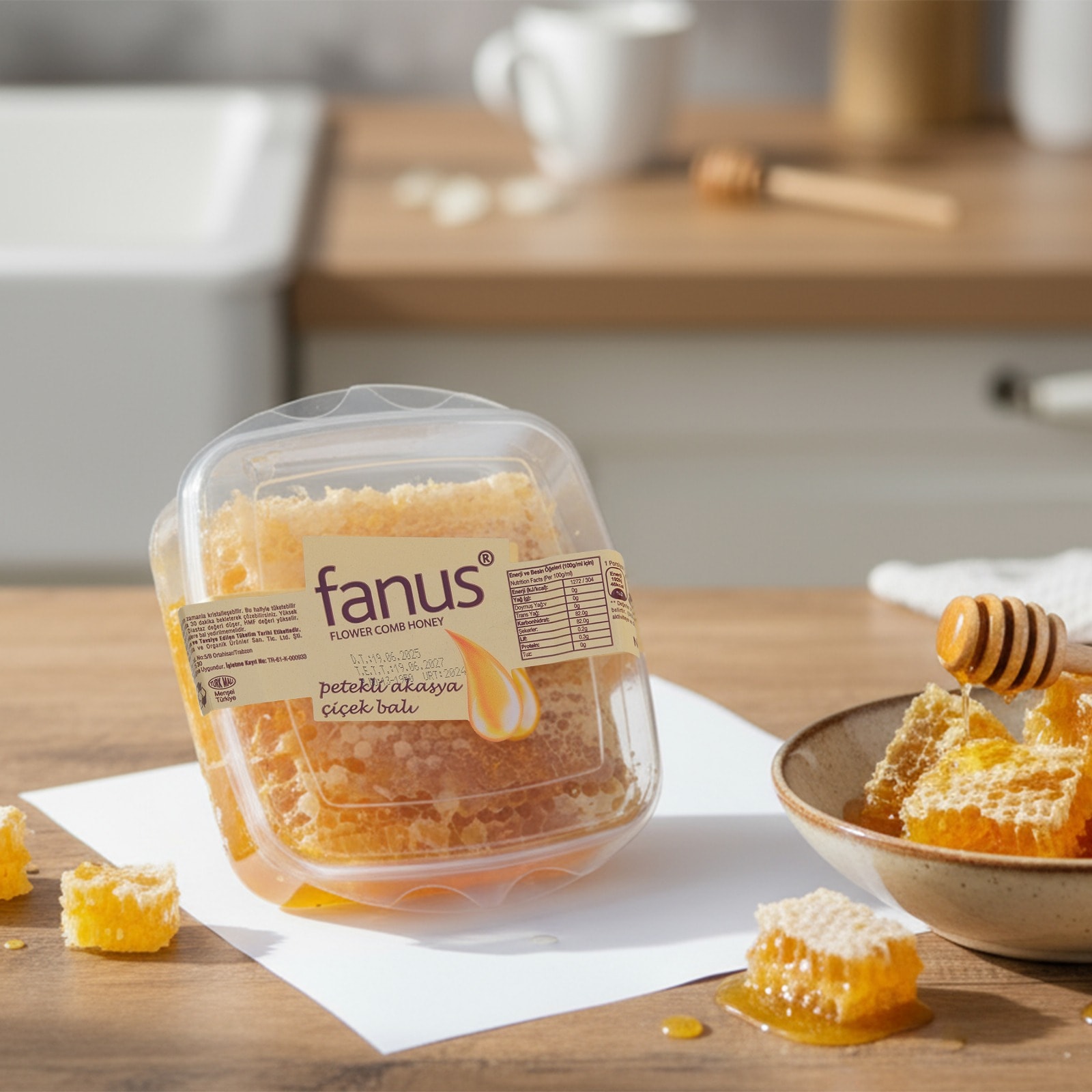 Fanus Petekli Çiçek Balı 430g