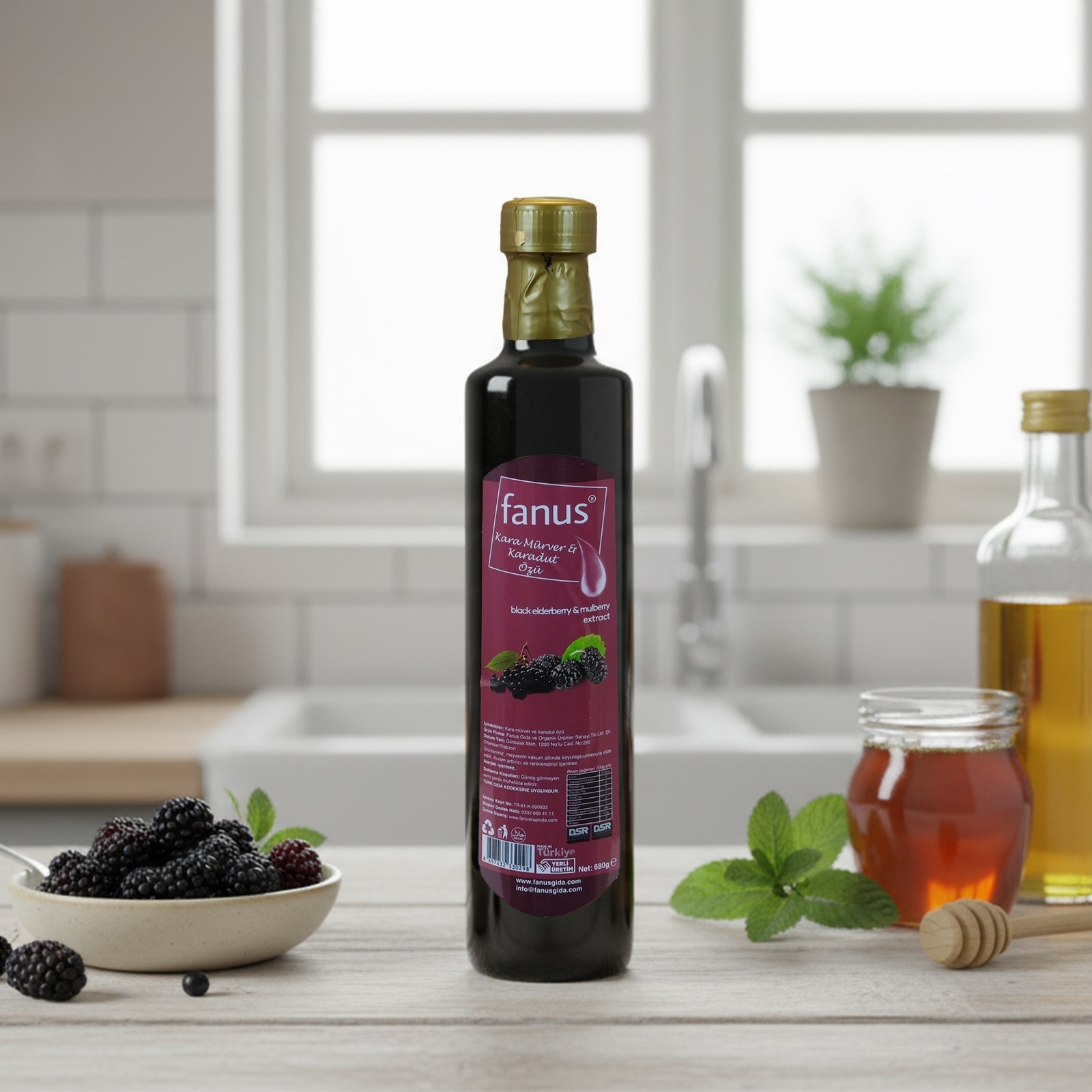 Kara Mürver ve Karadut Özü 680g