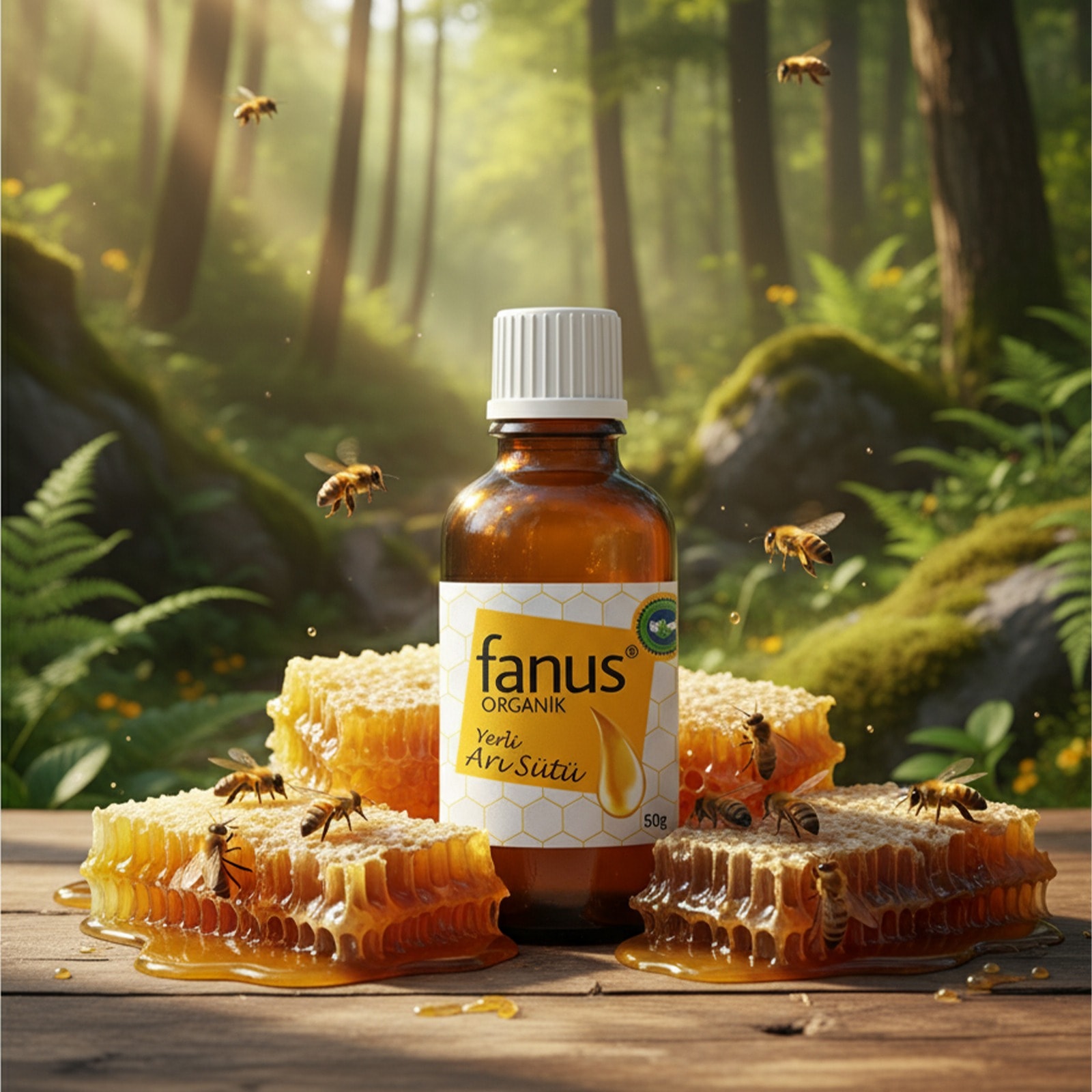 Fanus Organik Yerli Saf Arı Sütü 50g