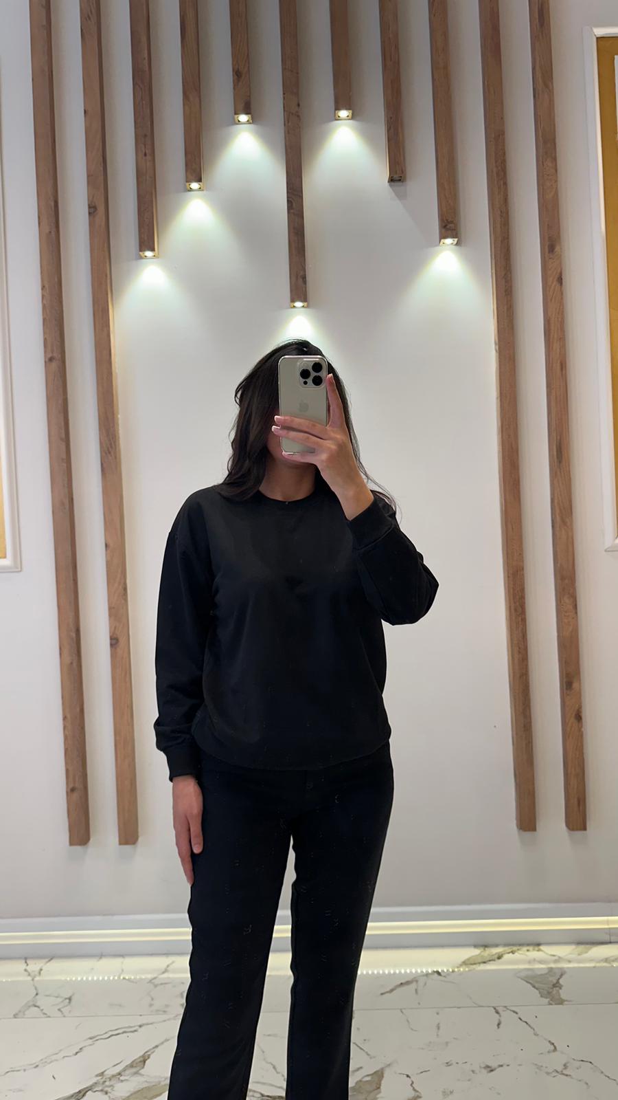 Düz Sweatshirt