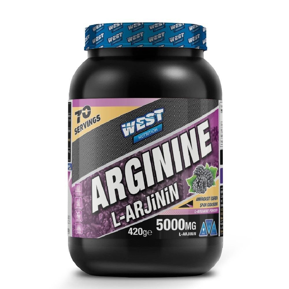 West Nutrition L-Arginine 420 Gram (70 servis) Böğürtlenli