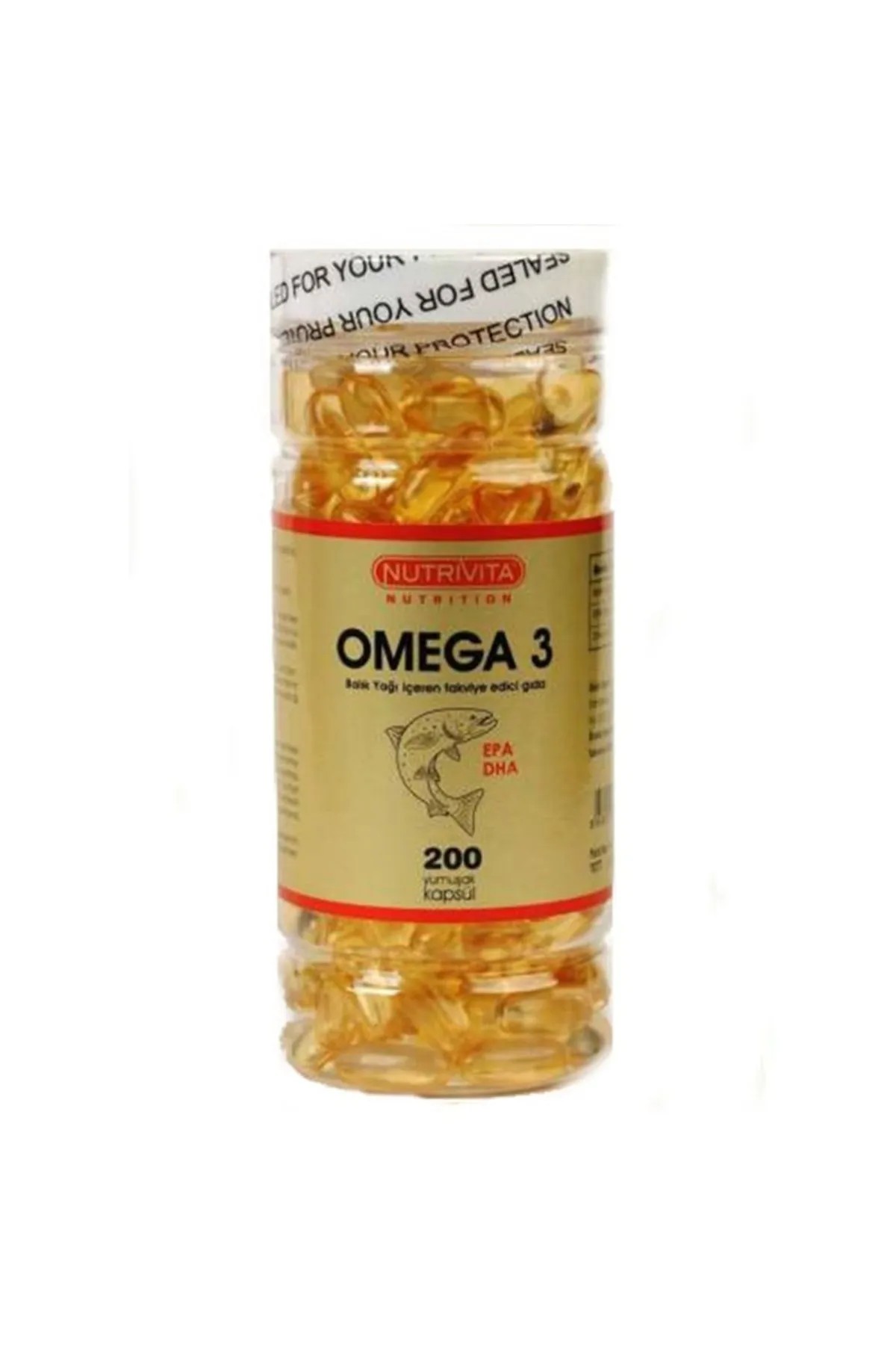 Nutrivita Omega 3 200 kapsül Balık Yağı