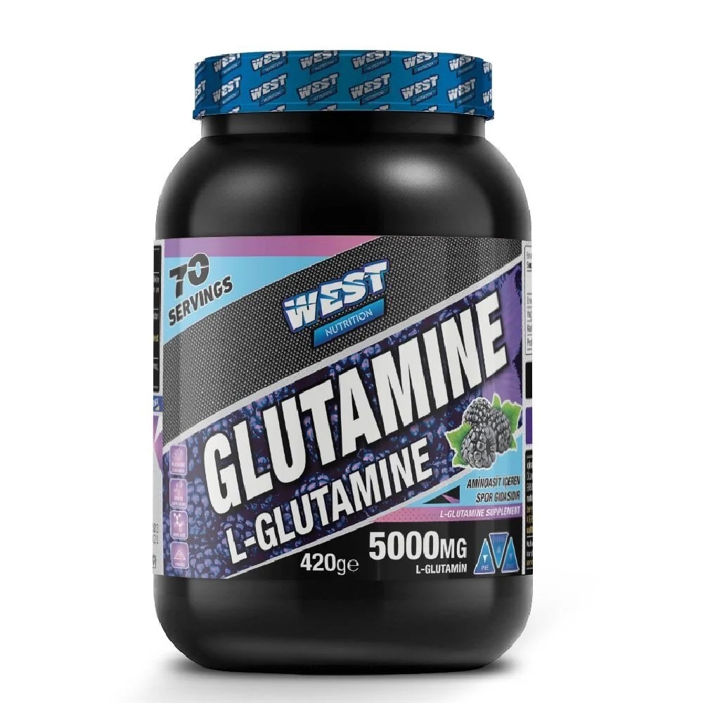 West Nutrition Glutamine 420 Gram (70 Servis) Böğürtlenli