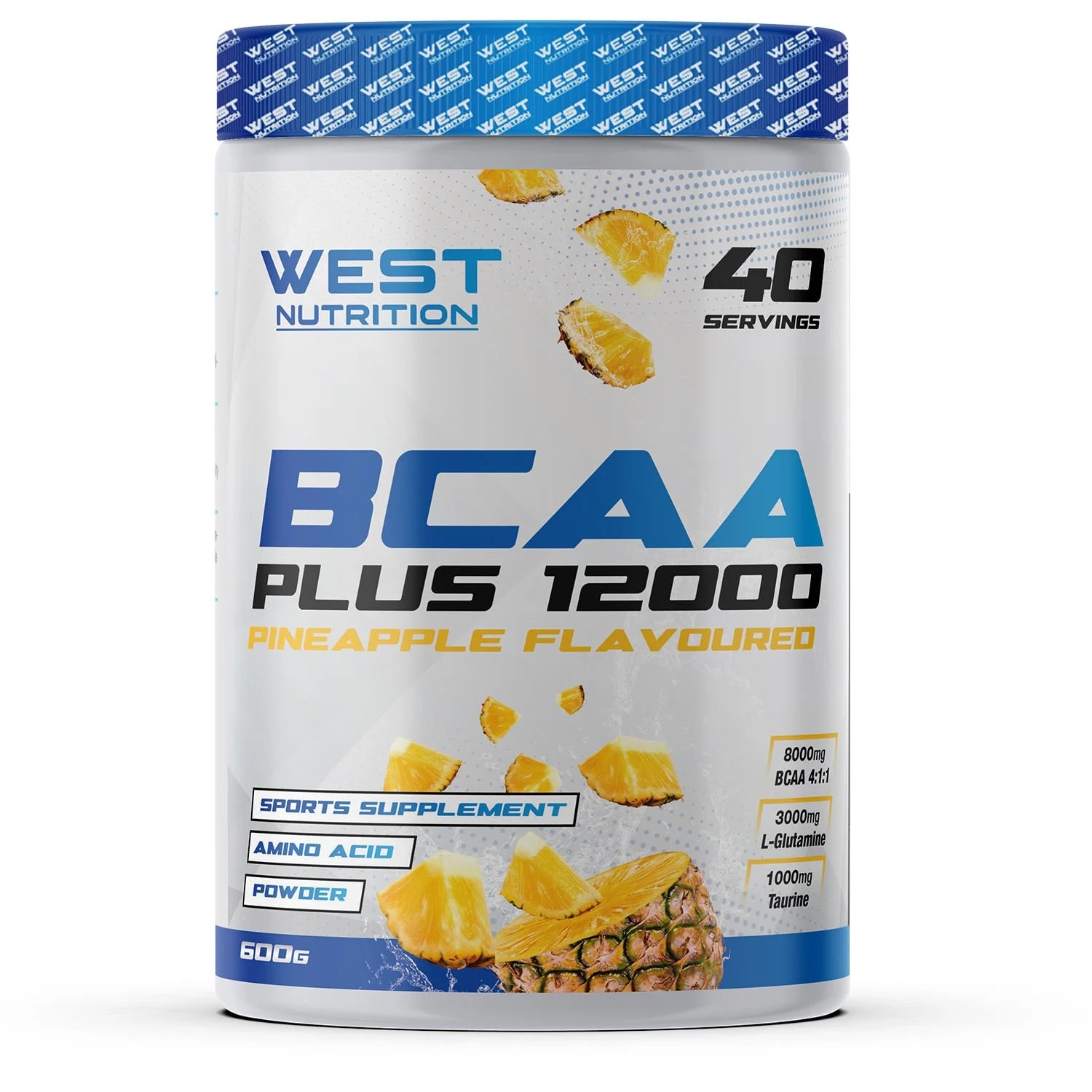 West Nutrition Bcaa Plus 12000 4:1:1 + Glutamin + Taurin 40 Servis