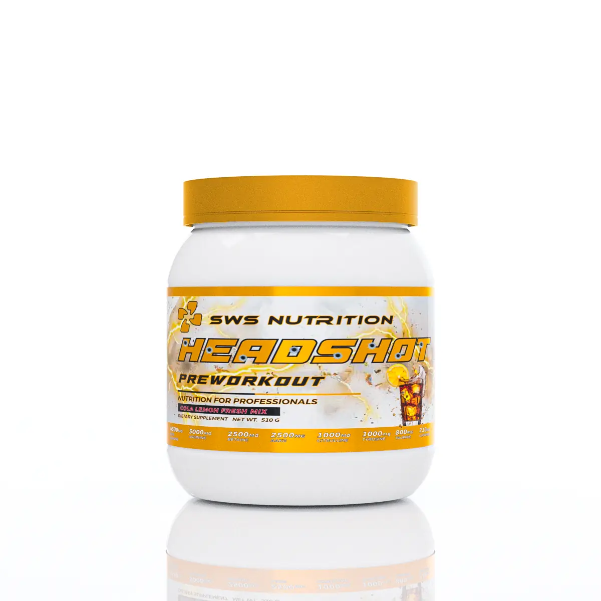 SWISS NUTRITION HEAD SHOT PRE-WORKOUT 510 GRAM