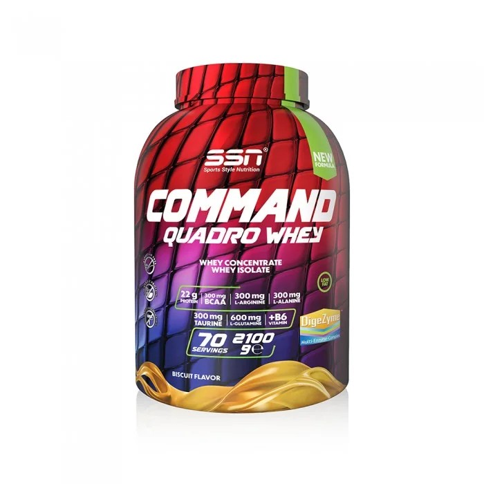 SSN NUTRITION Command Quadro Whey Protein 2100 gram (70 servis)