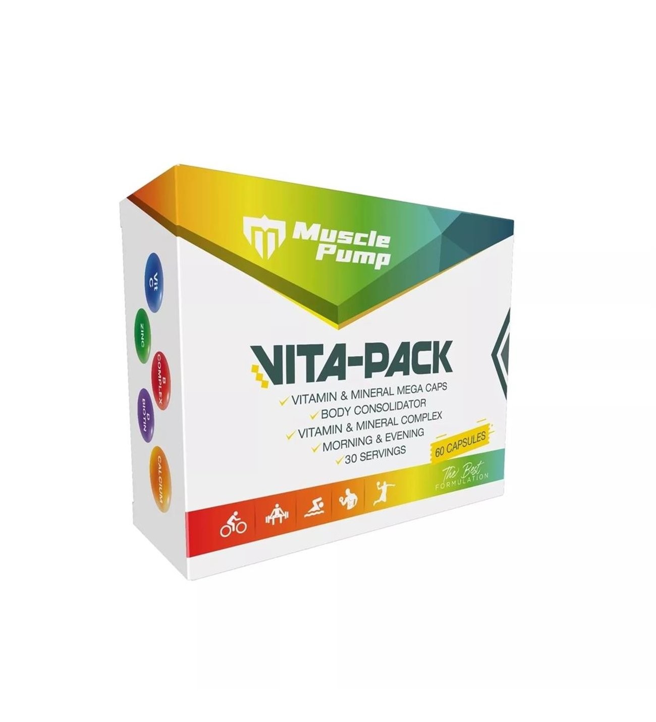 MusclePump Vita-Pack Vitamin & Mineral Pak 60 kapsül