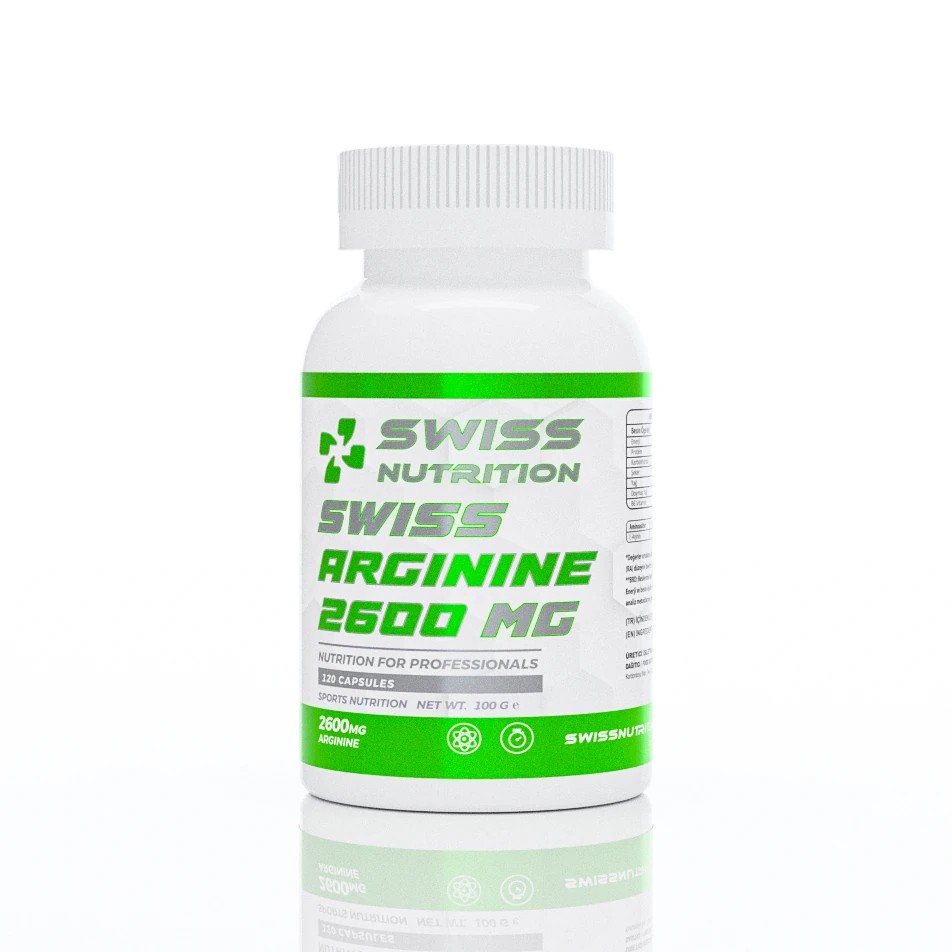 Swiss Nutrition Arginine 2600 mg 120 kapsül