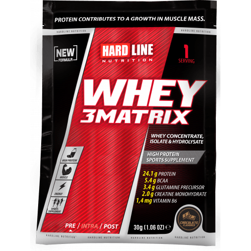 Hardline Nutrition Whey 3Matrix Protein - 30 GRAM (ADET)