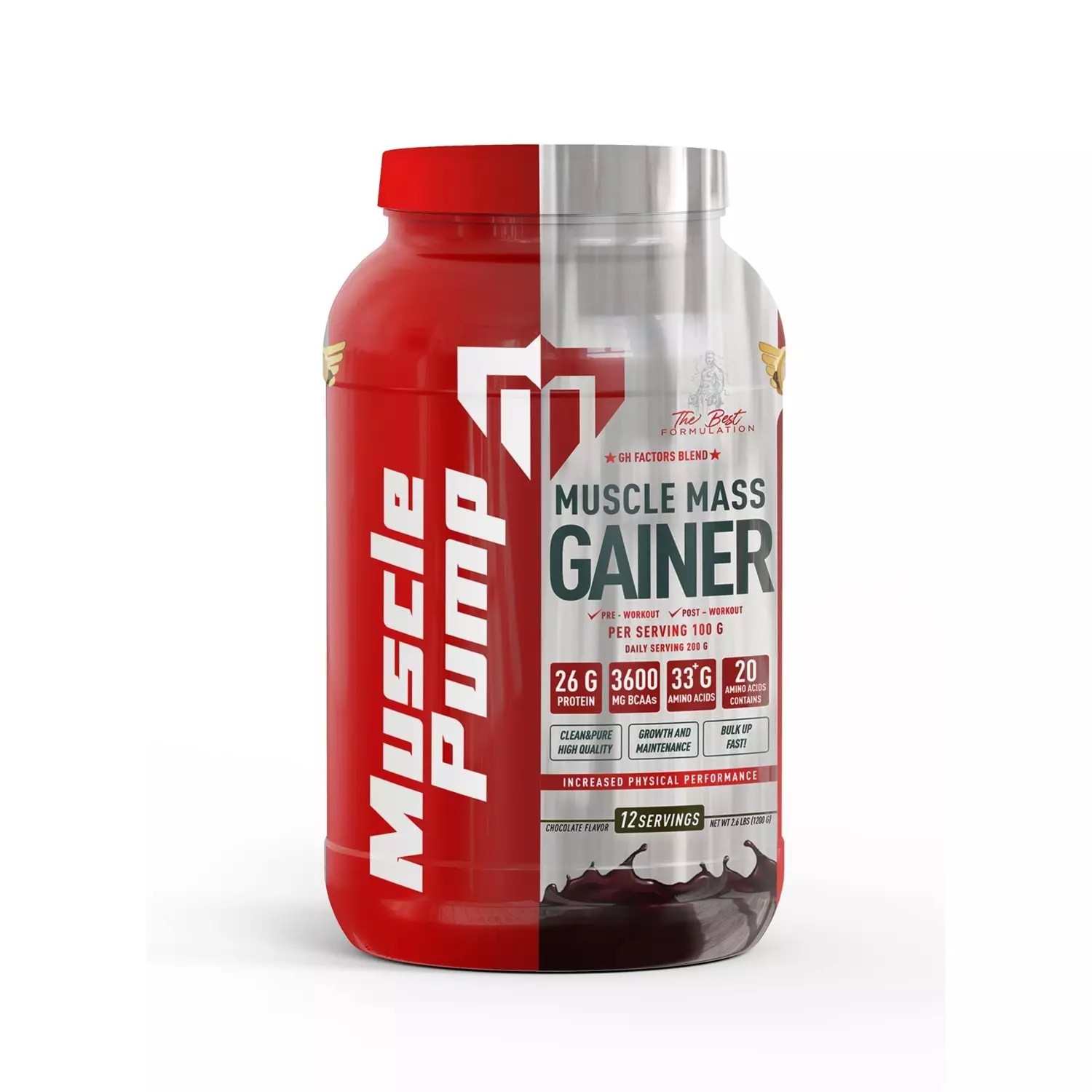 MusclePump Muscle Mass Gainer - 1200 GRAM