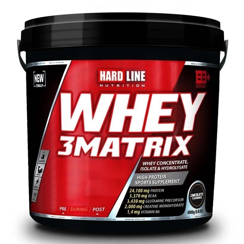 Hardline Nutrition Whey 3Matrix Protein - 4000 GRAM