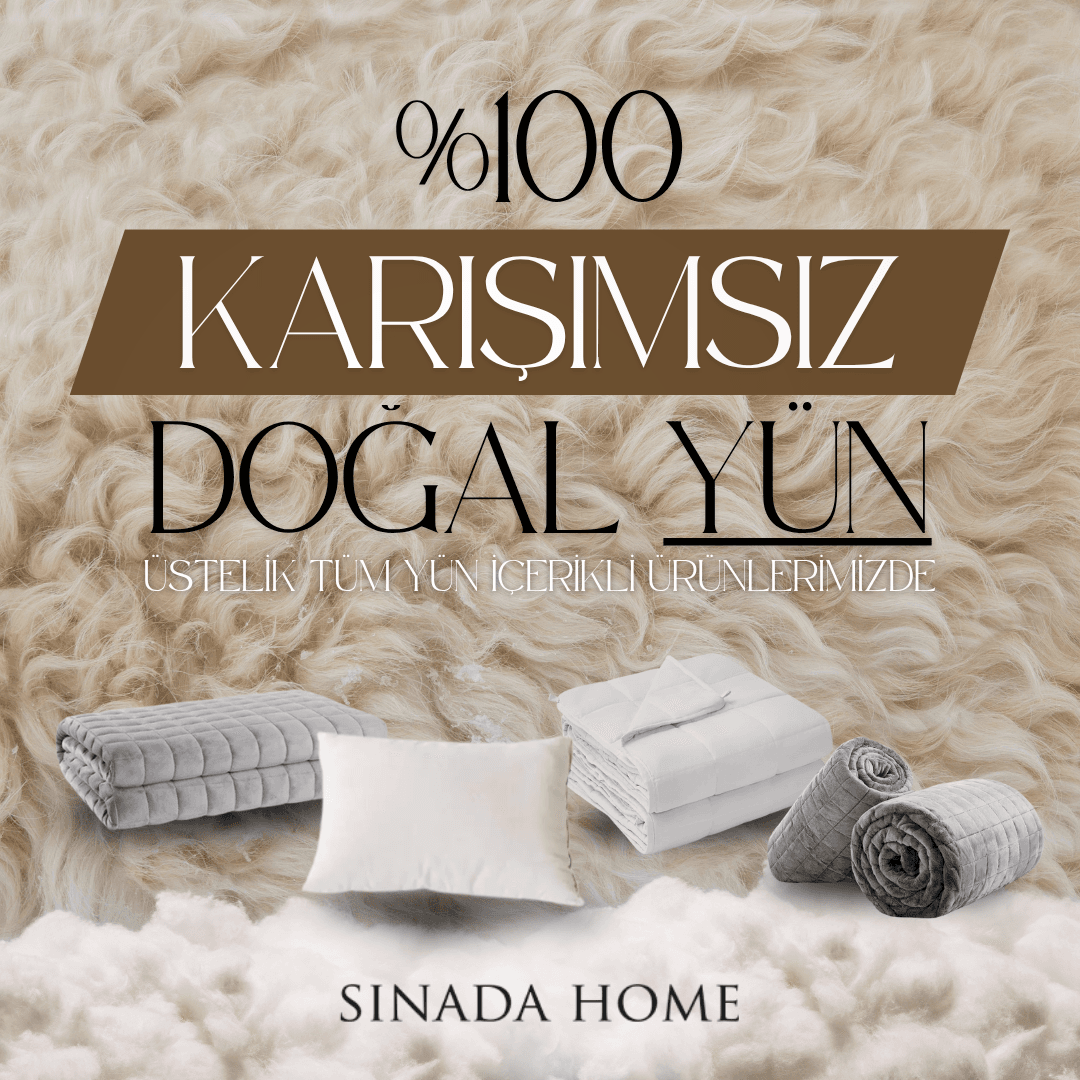 %100 Yün Dolgu Yastık