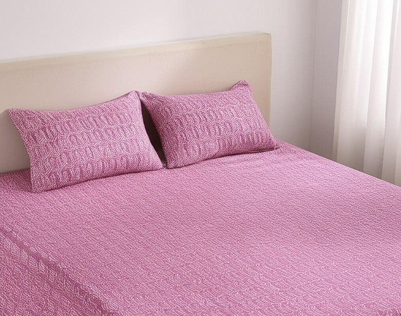  Sinada Home Tek Kişilik Kırmızı Renkli Oval Çizgili 57 Tel Dokuma Kumaş 25 cm Derinlikli Lastikli Çarşaf ve Yastık Kılıfı