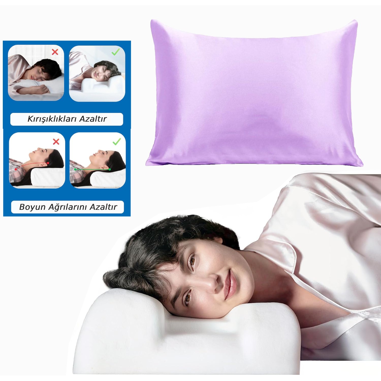Sinada Home Kılıfsız Güzellik Yastığı ( Kırışıklık Önleyici )