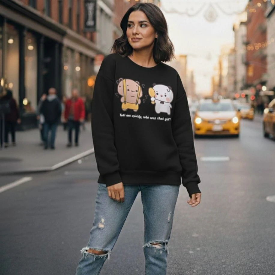 Bubu&Dudu Kawaii Sweatshirt (Black)