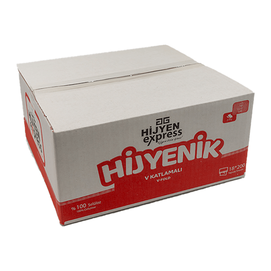 Hijyen Express V Katlama Peçete tek-çek 18x200