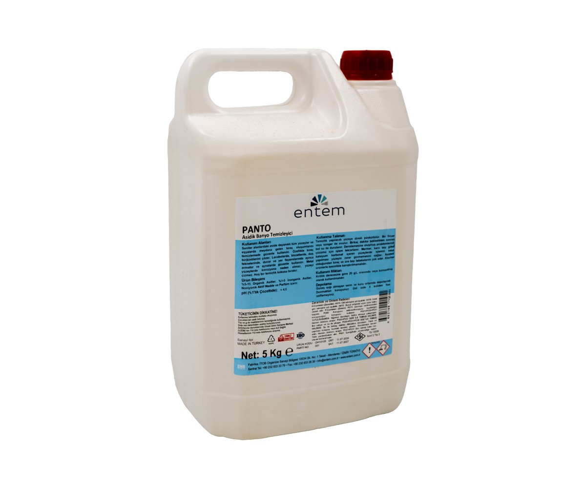 Entem Panto 5 Kg Asidik Banyo Temizleyici