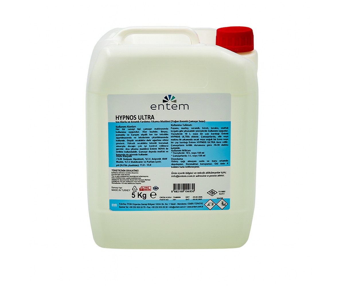 Entem Hypnos Ultra Yogun Kıvamlı Çamasır Suyu 5 Kg