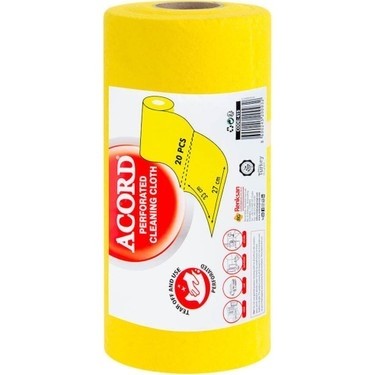 Accord Sarı Temizlik Bezi Perforeli Rulo