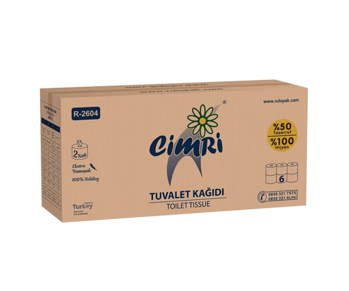 Rulopak Maxi Cimri Tuvalet Kağıdı 6'lı 5 kg.