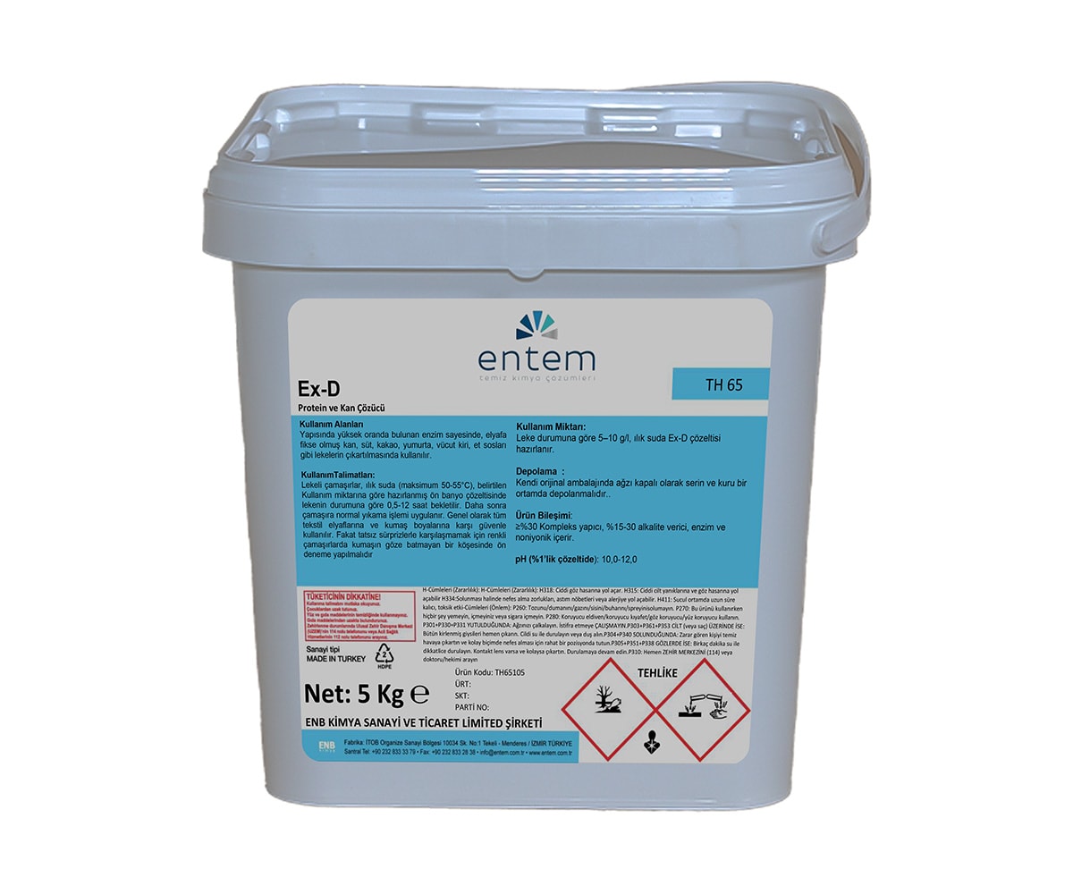 ENTEM Ex-D Tekstil Protein ve Kan Çözücü