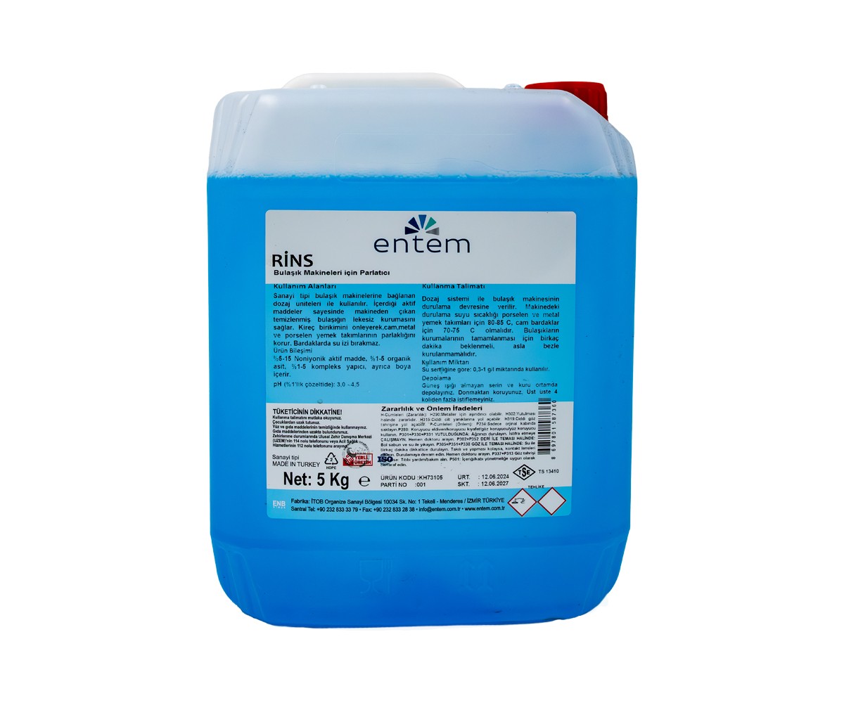ENTEM Rins Bulaşık Makinesi Parlatıcısı 5 Kg