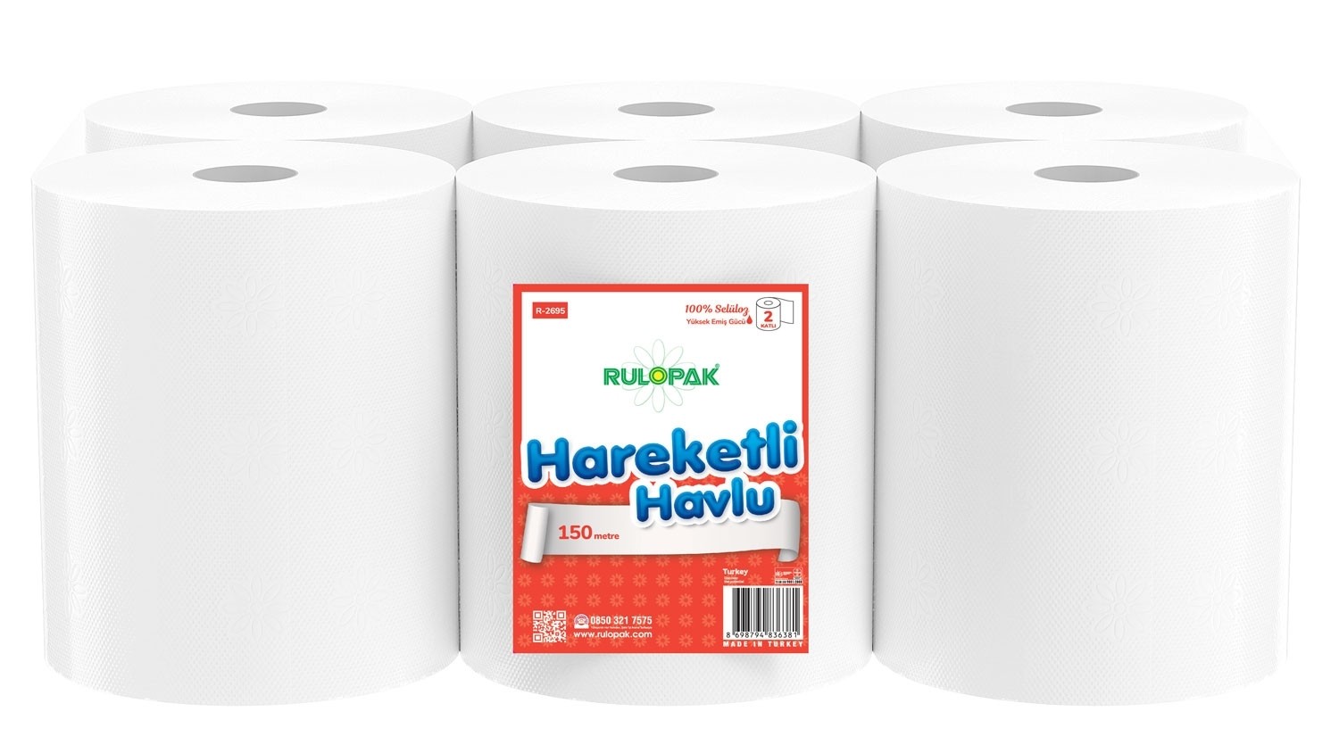RULOPAK Hareketli Havlu 150 METRE