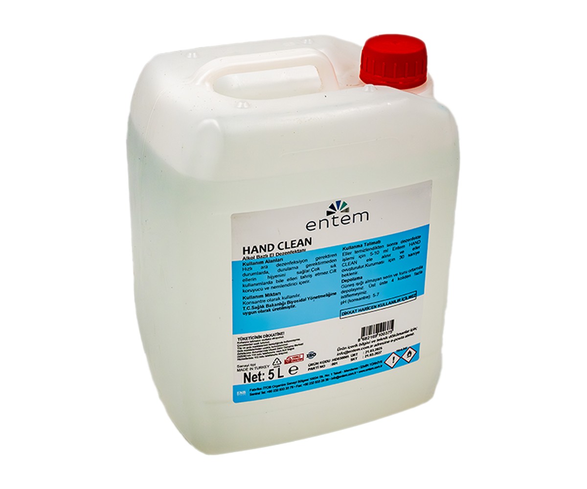 ENTEM Hand Clean Alkol Bazlı El Dezenfentanı 5Kg