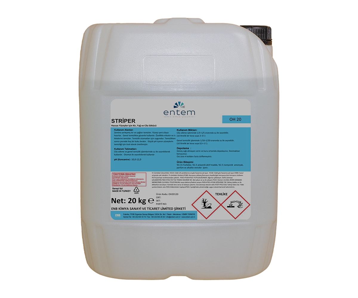 ENTEM STRİPER Hassas Yüzey Kir ve Cila Sökücü 5kg.