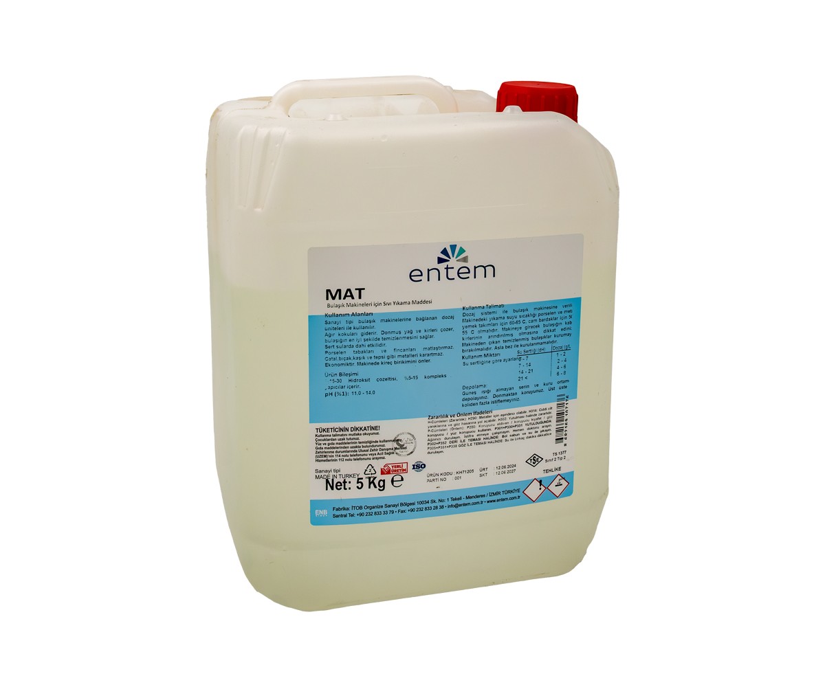 Entem MAT 5 Kg Bulaşık Makinesi Deterjanı