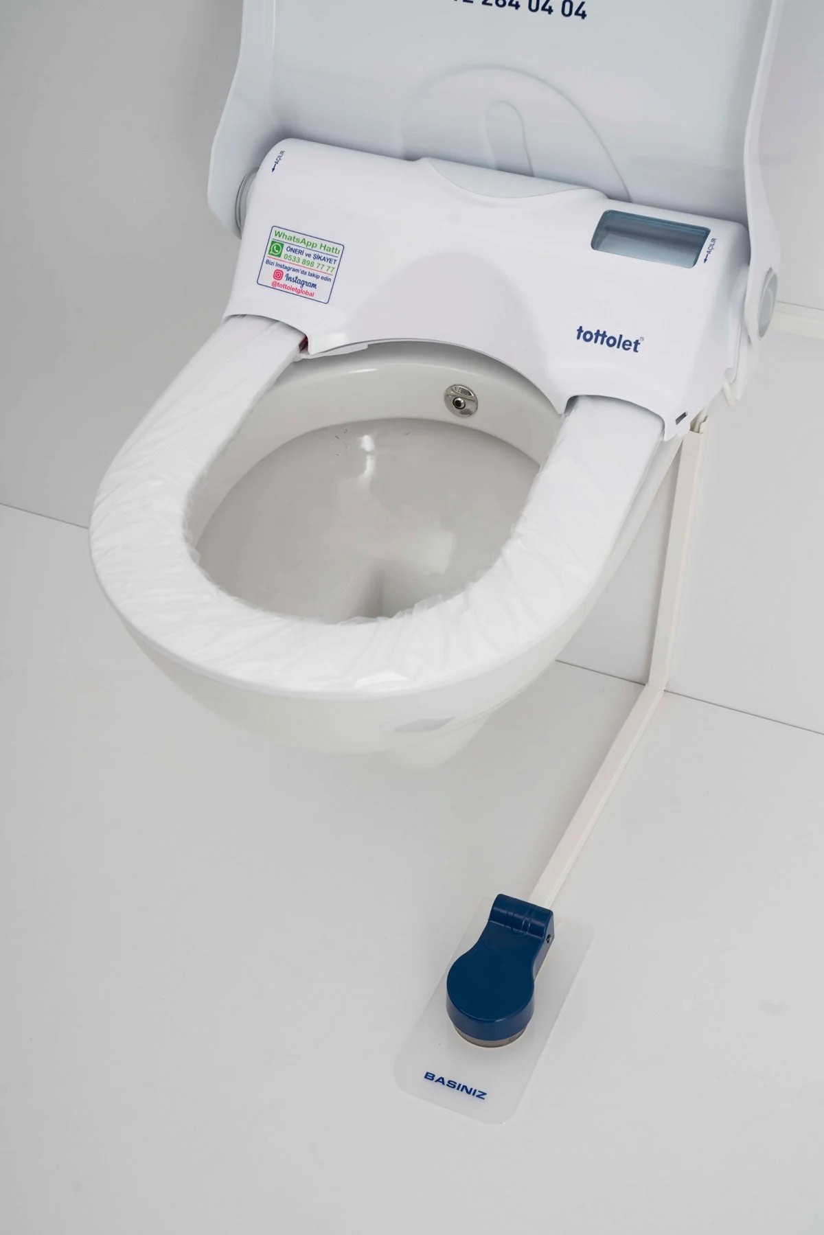 Tottolet Hijyenik Pedalet (Elektrikli) - Otomatik Hijyenik Klozet Kapak Sistemi