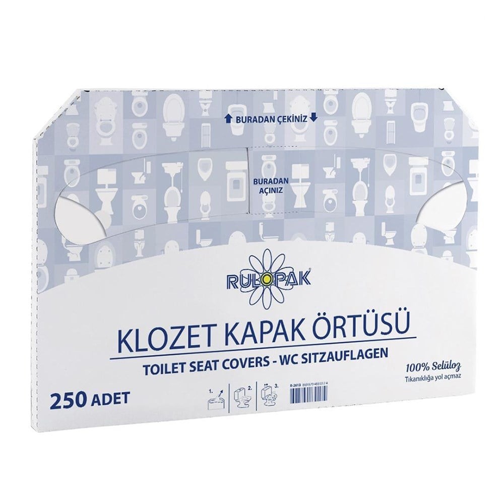 Klozet Kapak Örtüsü 20 Paket 250 Adet