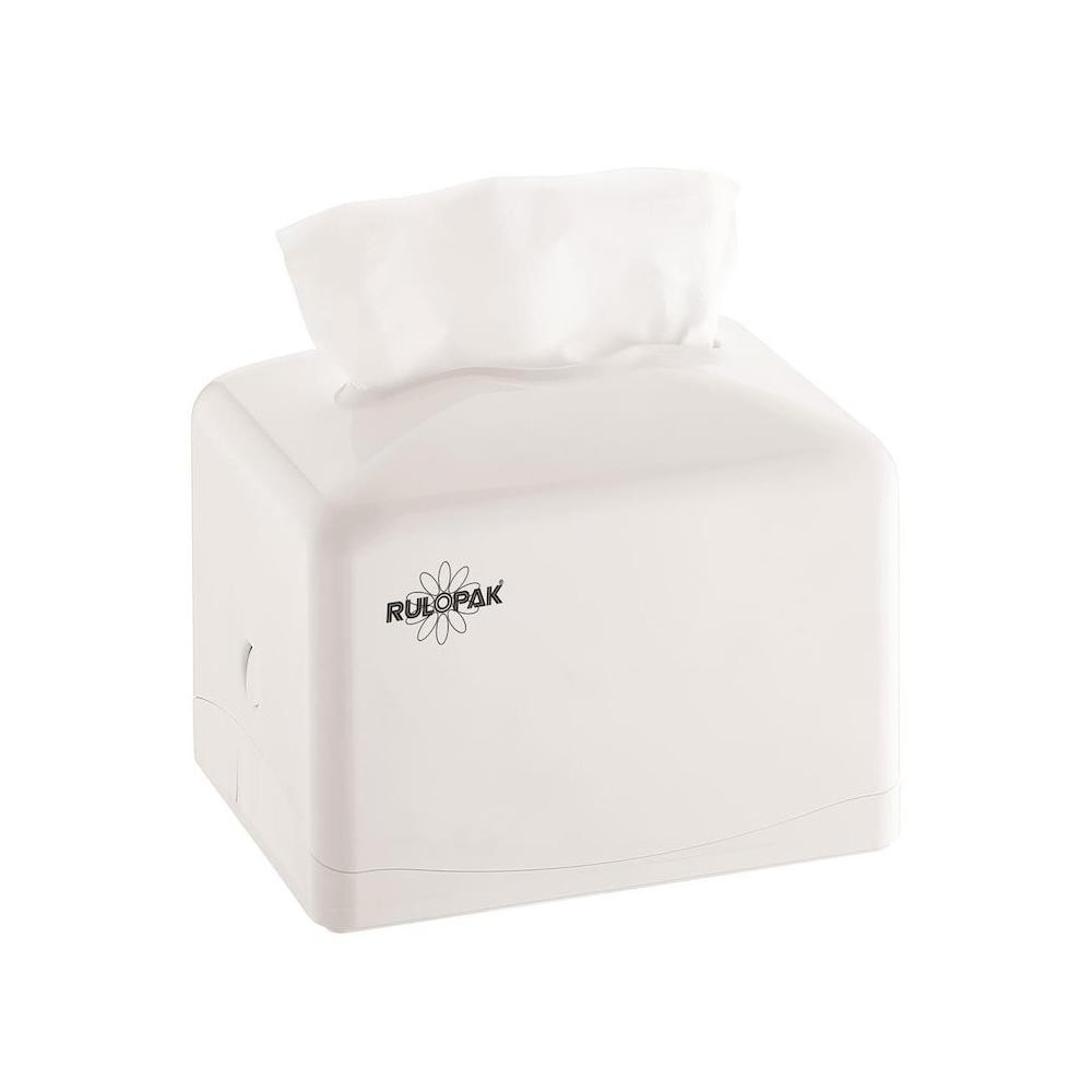 Rulopak R-1332 Tekçek Modern Mini Masaüstü Peçete Dispenseri Beyaz