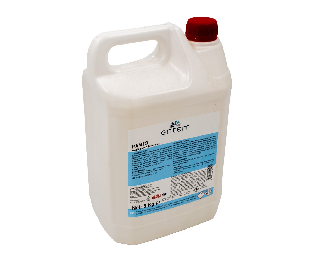 Entem Panto 5 Kg Asidik Banyo Temizleyici